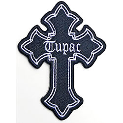 Tupac Standard Woven Patch: Cross