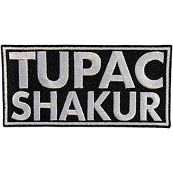 Tupac Standard Woven Patch: Text Logo