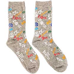 The Beatles Ladies Ankle Socks: Love (UK Size 4 - 7)