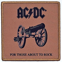 AC/DC Standard Printed Patch: For Those About To Rock We Salute You