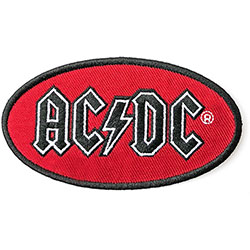 AC/DC Standard Woven Patch: Oval Logo