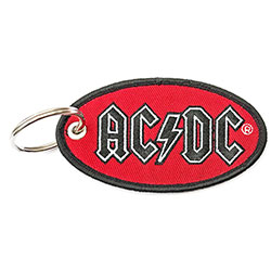 AC/DC Keychain: Oval Logo (Double Sided Patch)