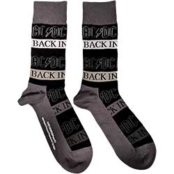 AC/DC Unisex Ankle Socks: Back In Black (UK Size 7 - 11)