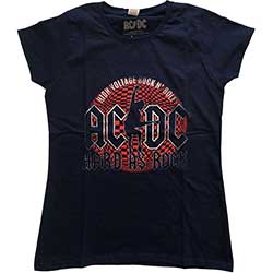 AC/DC Ladies T-Shirt: Hard As Rock
