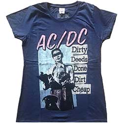 AC/DC Ladies T-Shirt: Vintage DDDDC
