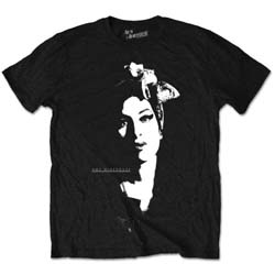 Amy Winehouse Unisex T-Shirt: Scarf Portrait