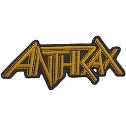 Anthrax Standard Woven Patch: Yellow Logo