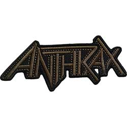 Anthrax Standard Woven Patch: Brown Logo