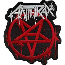 Anthrax Standard Woven Patch: Pent Logo