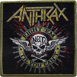 Anthrax Standard Printed Patch: Fight 'Em