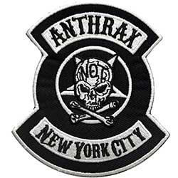 Anthrax Standard Woven Patch: NYC