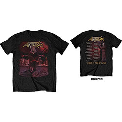 Anthrax Unisex T-Shirt: Bloody Eagle World Tour 2018 (Back Print) (Ex-Tour) (Small)