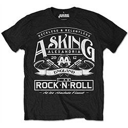 Asking Alexandria Unisex T-Shirt: Rock N' Roll (Retail Pack)