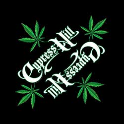 Cypress Hill Unisex Bandana: Logo/Leaf