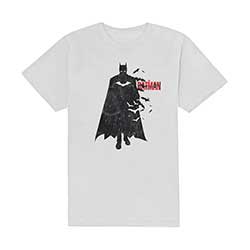 DC Comics Unisex T-Shirt: The Batman Distressed Figure