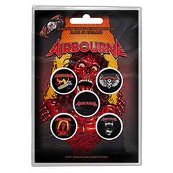 Airbourne Button Badge Pack: Breakin' Outta Hell