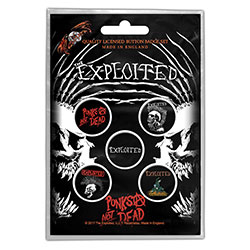 The Exploited Button Badge Pack: Punks Not Dead