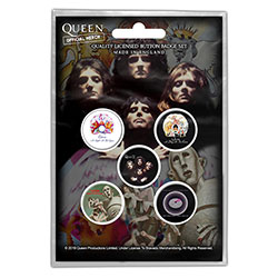 Queen Button Badge Pack: Early Albums