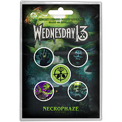 Wednesday 13 Button Badge Pack: Necrophaze