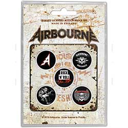 Airbourne Button Badge Pack: Boneshaker