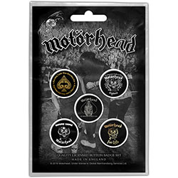 Motorhead Button Badge Pack: Clean Your Clock