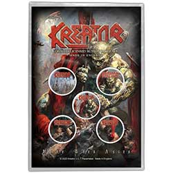 Kreator Button Badge Pack: Hate Uber Alles