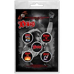 Dio Button Badge Pack: We Rock