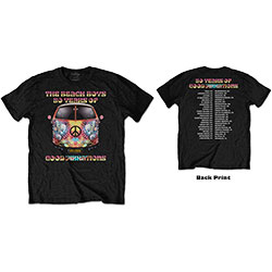 The Beach Boys Unisex T-Shirt: Good Vibes Tour (Back Print)