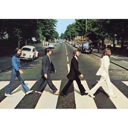 The Beatles Postcard: Abbey Road Crossing Full Bleed Image (Standard)