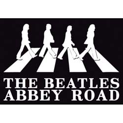 The Beatles Postcard: Abbey Road Crossing Silhouette (Standard)
