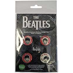 The Beatles Button Badge Pack: Vintage Portraits
