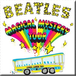 The Beatles Fridge Magnet: Magical Mystery Tour