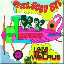 The Beatles Fridge Magnet: Hello, Goodbye/I am the Walrus