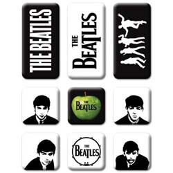 The Beatles Fridge Magnet Set: Classic Icons 9 Piece Set