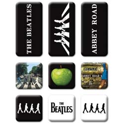 The Beatles Fridge Magnet Set: Abbey Road 9 Piece Set