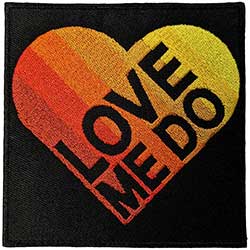 The Beatles Standard Woven Patch: Love Me Do Gradient Heart