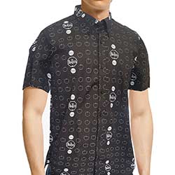 The Beatles Unisex Casual Shirt: Drum and Apples (All Over Print)