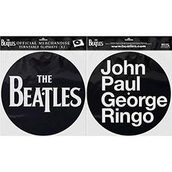 The Beatles Turntable Slipmat Set: Drop T Logo & JPGR (Retail Pack)