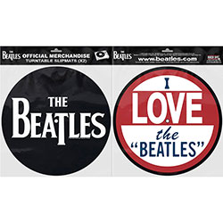 The Beatles Turntable Slipmat Set: Drop T Logo & Love (Retail Pack)