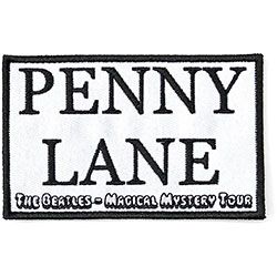 The Beatles Standard Woven Patch: Penny Lane White