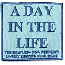 The Beatles Standard Woven Patch: A Day In The Life