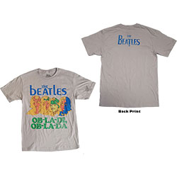 The Beatles Unisex T-Shirt: Vintage Ob La Di (Back Print)