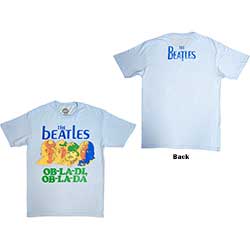 The Beatles Unisex T-Shirt: Vintage Ob La Di (Back Print)