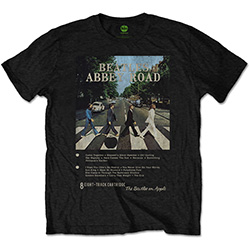 The Beatles Unisex T-Shirt: Abbey Road 8 Track
