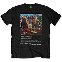 The Beatles Unisex T-Shirt: Sgt Pepper 8 Track
