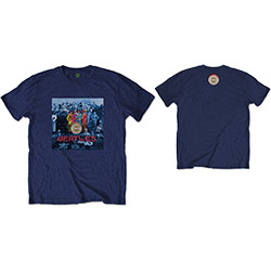 The Beatles Unisex T-Shirt: Sgt Pepper Blue (Back Print)