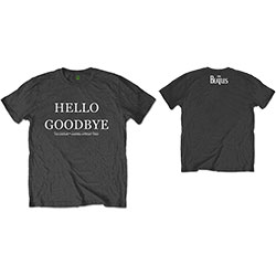 The Beatles Unisex T-Shirt: Hello, Goodbye (Back Print)