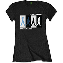 The Beatles Ladies T-Shirt: Abbey Road Colours Crossing