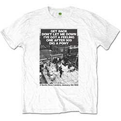 The Beatles Unisex T-Shirt: Rooftop Songs