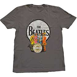 The Beatles Unisex T-Shirt: Sgt Pepper & Drum  